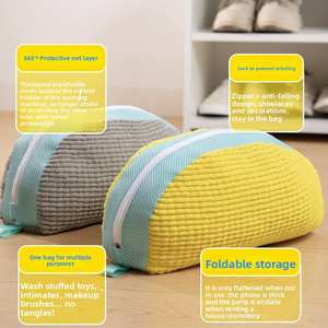 Sac de lavage de chaussures spécial anti-déformation épaissi, outil de lavage de chaussures paresseux pour toutes les machines à laver, ne endommage pas les chaussures - Product Image 2
