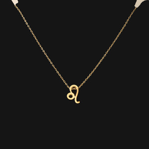 Collar de Clavícula de Bisutería, Chapado en Oro de 18K PVD, Acero Inoxidable, Collares con Colgante de Constelaciones para Mujer, Regalo de los 12 Signos del Zodiaco - Product Image 2