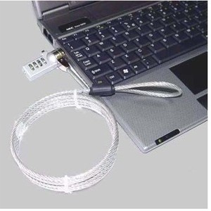 F K Technology Laptop Computer <b>Lock</b> 1.2M Zinc Alloy Resettable Security <b>Cable</b> For Notebook Protection - Product Image 2