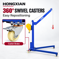 Mini grue pliante portable, palan manuel à manivelle pour usage domestique, machine de levage mobile pour la maison