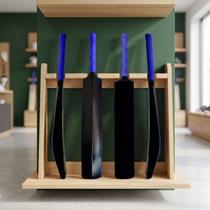 ไม้คริกเก็ต JNA Group รุ่น Modern Wood สีดำ ด้ามจับสีน้ำเงิน สำหรับคนถนัดซ้าย/ขวา น้ำหนักเบา ทนทาน เหมาะสำหรับฝึกซ้อม - Product Image 3