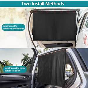 2 Pack Car <b>Window</b> <b>Shades</b> Magnetic Double Layer Car Side <b>Window</b> Privacy Safe <b>Shades</b> Back <b>Window</b> Curtains for Baby - Product Image 3