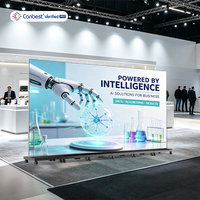 Écran d'affichage LED COB intérieur CANBEST CJ PRO C2 P1.2 P1.5 P1.8, écran numérique pliable sans soudure pour campagne publicitaire