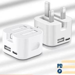 <span class=keywords><strong>Chargeur</strong></span> PD à double port 35W à charge rapide transfrontalière 20W <span class=keywords><strong>Apple</strong></span> Type-C 85% Tête <span class=keywords><strong>de</strong></span> charge empilable compatible avec les normes britanniques américaines - Product Image 2