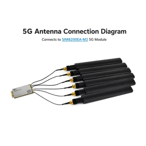 Antenne omnidirectionnelle 5G à gain élevé, câble pigtail SMA vers IPEX4 MHF4, spéciale pour module sans fil 5G - Product Image 4