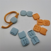 Bracelet à perles élastiques, cordon cylindrique fileté en plastique, boucle réglable, lanière à clip, 1 pièce