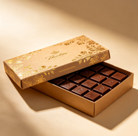 Meistverkaufte Luxus-Leere Schokoladen-Präsentationsboxen mit Klarsichtfenster Hochzeits-Schokoladenpralinen-Geschenkbox Schokoladenriegel-Trüffelbox