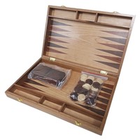 Jeu d'échecs portable de haute qualité en bois de noyer africain, plateau pliable, ensemble de backgammon de luxe