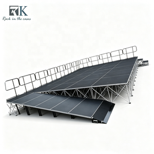 Scène intelligente en aluminium de haute qualité pour événements, avec pentes et escaliers, pour l'extérieur et l'intérieur - Product Image 1