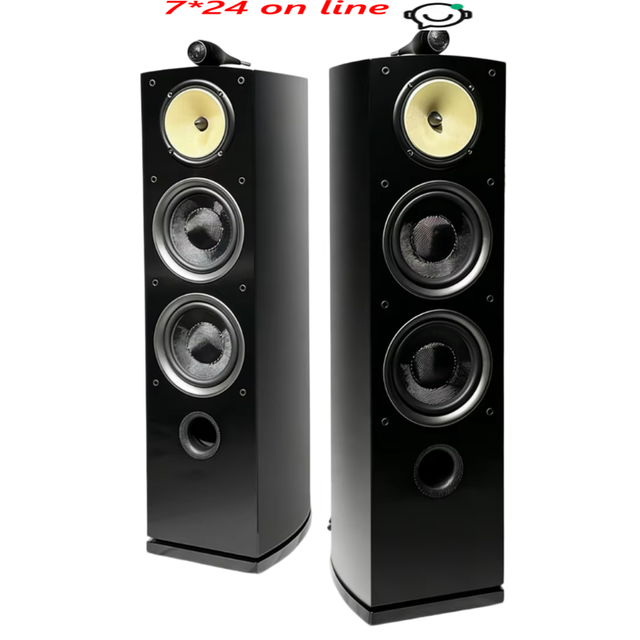 BA-9 Hi-Fi Passive Floor Speakers 3-Way Design with Dual 8-Inch Drivers Audiophile Tower System for Home Theater