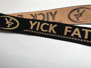 Élastique tissé jacquard durable en nylon de polyester de 4cm en ligne d'usine avec la sangle adaptée aux besoins du client de logo pour l'usage de vestes - Product Image 2