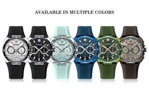 Nuevo Reloj de Pulsera de Cuarzo de Acero Inoxidable de Lujo 8502 con Correa de Silicona, Resistente al Agua, Fecha Automática, Reloj Casual para Hombre - Product Image 4