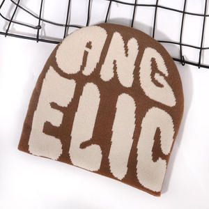 หมวกบีนนี่ถักผ้าแจ็คการ์ดลายตัวอักษร<span class=keywords><strong>น่า</strong></span><span class=keywords><strong>รัก</strong></span>สำหรับผู้หญิงผู้ชาย - Product Image 2