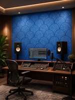 Panneaux acoustiques insonorisants pour studio d'enregistrement musical, tissu moderne, verre ignifuge, fibre de polyester, feutre PET