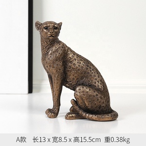3 вида стилей из полирезины, африканские леопардовые статуи, смоляные леопардовые скульптуры, стиль для домашнего офиса, Декор - Product Image 2