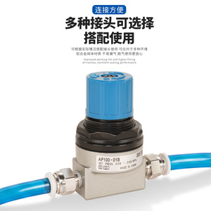 Válvula Reductora de Presión Neumática Ap100-01b, Puerto de 1/4 Pulgada, para Gas, Uso General - Product Image 3