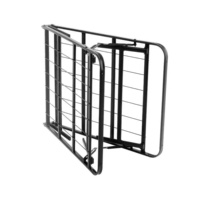 Cadre de lit en métal sommier de lit pliable avec fonction de rangement cadre de lit en métal noir queen size