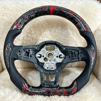 Volant de course en fibre de carbone forgé sur mesure pour VW Golf Passat Bora Polo Sagitar MK7 MK6 MK5 GTI GTD TDI Pièces automobiles