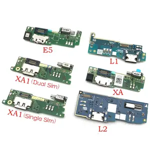 Porta de carregamento usb, porta de conector, placa, peças de reparo para sony xperia e5/l1/l2/m5/xa/xa1/xa2 ultra, acessórios de telefone