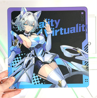 Tapis de souris en verre personnalisables NPC, taille 490*420, épaisseur 3 mm, tapis de souris de jeu personnalisés, imperméables, anti-poussière