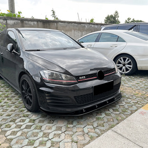 Spoiler avant Amp-Z en fibre de carbone, texture carbone, monobloc, pour Volkswagen Golf MK7 GTI R 2013-2016, finition mate, style tuning - Product Image 3