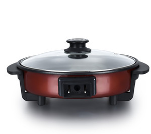 Sartén antiadherente eléctrica de alta calidad, 30CM, multifunción, para <span class=keywords><strong>Pizza</strong></span>, de aluminio, calentamiento - Product Image 3