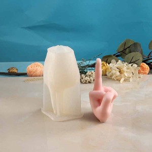 Handmade 3D tùy chỉnh DIY Silicone nến khuôn thạch cao hương liệu ngón tay cử chỉ thiết kế cho độc đáo nến làm - Product Image 5