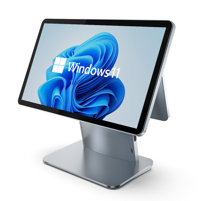 POFX 15.6-inch Dual-screen POS Terminal, Windows System POS Touch All-in-one Cash Register, Aluminum Alloy,Durable, Factory Wholesale