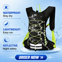 Sac à dos personnalisé de luxe géométrique portable en polyester grande capacité imperméable réfléchissant léger compatible avec l'hydratation