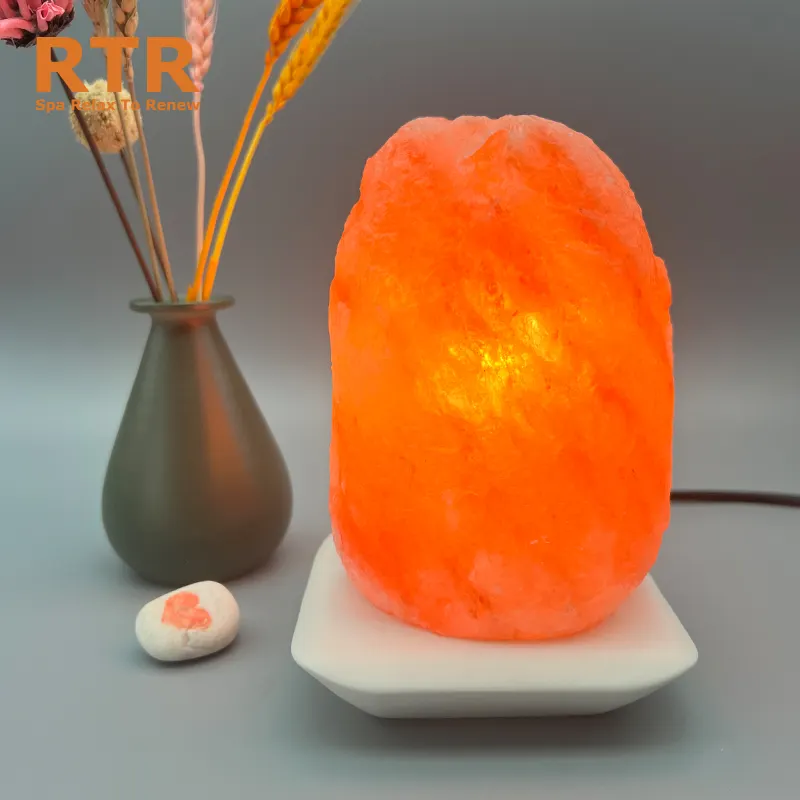 Produits tendance 2024 nouveautés lampe au sel de l'Himalaya lumières de festival lampe amusante aromatique veilleuse décorative avec base en céramique