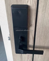 Serrure de porte d'hôtel électronique intelligente sans clé en alliage de zinc avec système de contrôle d'accès par carte pour hôtel