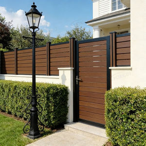 Tablero de Cercado WPC Tipo Castellated para Jardín Exterior, 6 Pies, Semi-Cubierto, para Balcones y Casas - Product Image 4