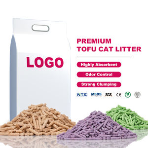Mehrgrößen-Tofu-Katzenstreu 6L 10L 20L Großhandel Schnell Klumpend Staubarm Spülbar Natürliche Soja-Katzenstreu - Product Image 1