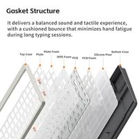 OEM ODM Wireless Mechanical Keyboard Hot Swappable Custom Low Profile Keyboard 103 Keys Computer Gaming Keyboard Supports Touch