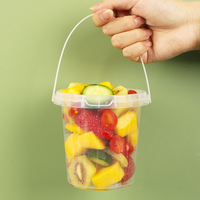 Gepersonaliseerde wegwerp 32oz fruitbekers grote emmer PP plastic drinkbekers 1000 Boba melkthee bierbeker met deksel kamperen