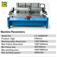 Machine d'impression à plat grand format avec table à vide pour verre, acrylique, film PVC, contrôle par écran tactile PLC