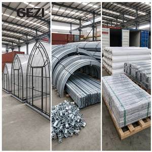 Serre tunnel commerciale <span class=keywords><strong>en</strong></span> plastique de style gothique pour la production de légumes, la culture de tomates et l'agriculture hydroponique - Product Image 6