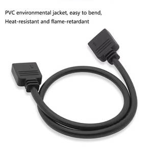 كابل تمديد أنجيتو <span class=keywords><strong>3</strong></span>/4 سنون 1 إلى 1/<span class=keywords><strong>2</strong></span>/<span class=keywords><strong>3</strong></span>/4/5 للإضاءة والمراوح وشرائط LED بجهد 5 فولت و12 فولت RGB ARGB متزامن - Product Image 3