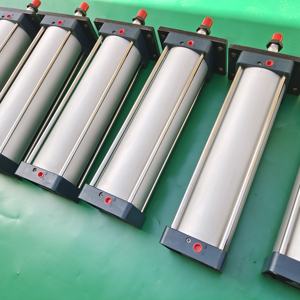 CE ISO กระบอกสูบลมอลูมิเนียมลูกสูบแบบคู่ทำหน้าที่เป็นท่อนเดียว SC กระบอกสูบลมนิวเมติกสำหรับอุตสาหกรรม - Product Image 5