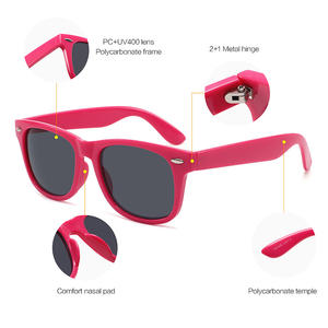 Gafas de Sol para Niños, Montura de PC, Lentes con Protección UV400, Unisex, Moda, Viajes, Protección Solar, Estilo Clásico, Hechas en Wenzhou - Product Image 1