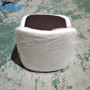 Kisen Wholesale Technician Small <b>Portable</b> Black White Manicure Nail Spa Foot <b>Stool</b> for Pedicure <b>Stool</b> Chair With Wheels - Product Image 6
