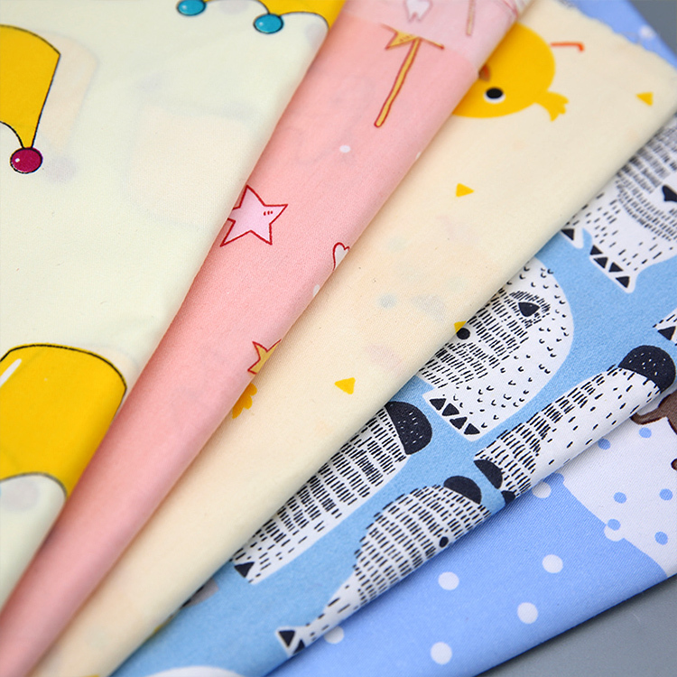 Customized design 100% cotton bedding fabirc cotton woven poplin printing fabric bedding