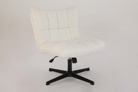 Chaises de canapé simple paresseux en velours teddy moderne Chaise de canapé de salon de luxe avec pouf
