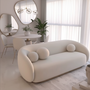 Conjunto de sofá seccional Chesterfield en forma de L reclinable extraíble terciopelo Boucle tapicería convertible extensible para sala de estar - Product Image 3
