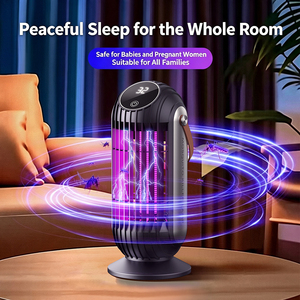 Lámpara portátil UV para matar mosquitos, luz repelente de insectos montada en la pared y de escritorio, ajustable en 4 velocidades - Product Image 5