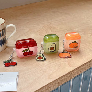 เคสหูฟังไร้สายลายผลไม้ สำหรับ AirPods 4 และ Apple รุ่น 2/3  Pro 2 พร้อมจี้การ์ตูนน่ารัก - Product Image 1
