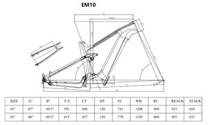 Bicicleta Eléctrica de Descenso con Suspensión Completa de Fibra de Carbono de 29 Pulgadas, M560, 12 Velocidades, Batería Integrada EM10, Fibra de Carbono Ligera de Alto Módulo - Product Image 2