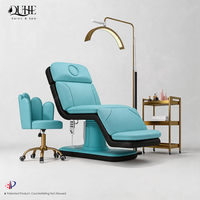 Table de massage de luxe sur mesure, 3 moteurs, électrique, pliable, lit de beauté incurvé, chaise esthétique hydraulique, lit pour extensions de cils
