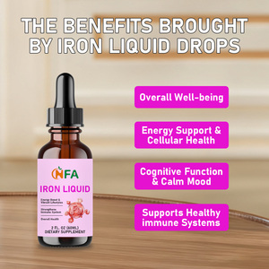 Gouttes liquides de fer NFA, mélange multivitaminé avec fer et zinc, complément liquide à absorption élevée pour l'énergie et le soutien immunitaire - Product Image 2