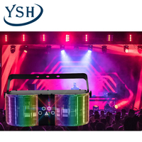 Ysh led de borboleta king para discoteca, luz de discoteca a laser para controlador de som dmx dj, luzes de palco para bar e boate